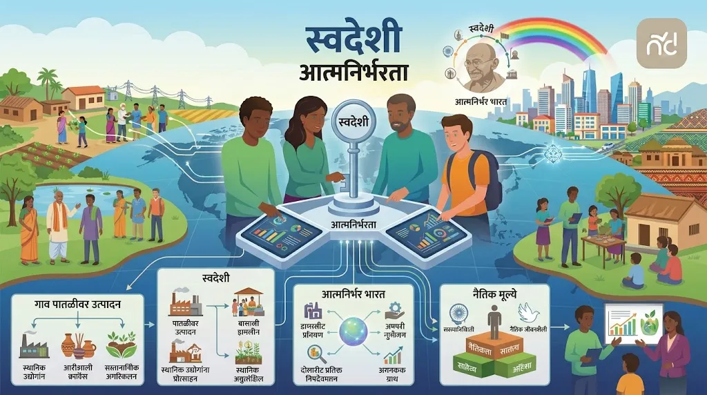 स्वदेशीची शिकवण: आत्मनिर्भरता आणि स्थानिक उत्पादनांचे महत्त्व | परिपाठ