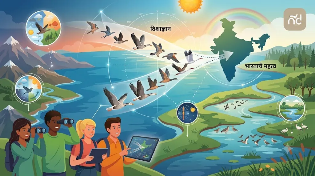 स्थलांतरित पक्ष्यांचे अदभूत जग: हजारो मैलांचा प्रवास आणि निसर्गाचा नियम | परिपाठ
