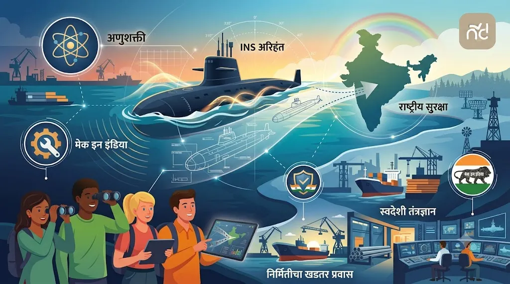 भारताची पहिली अणुशक्तीवर चालणारी पाणबुडी: INS अरिहंत आणि 'मेक इन इंडिया'चा गौरव