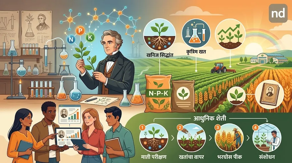 शेतीत क्रांती घडवणारे Justus von Liebig: खतांचा जनक