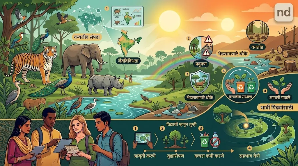 भारताची वन्यजीव संपदा: आपल्या अमूल्य जैवविविधतेचे रक्षण