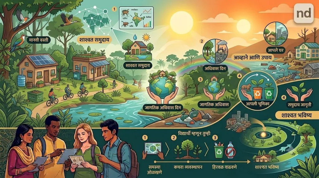 आपले घर, आपले जग: शाश्वत समुदायांची निर्मिती