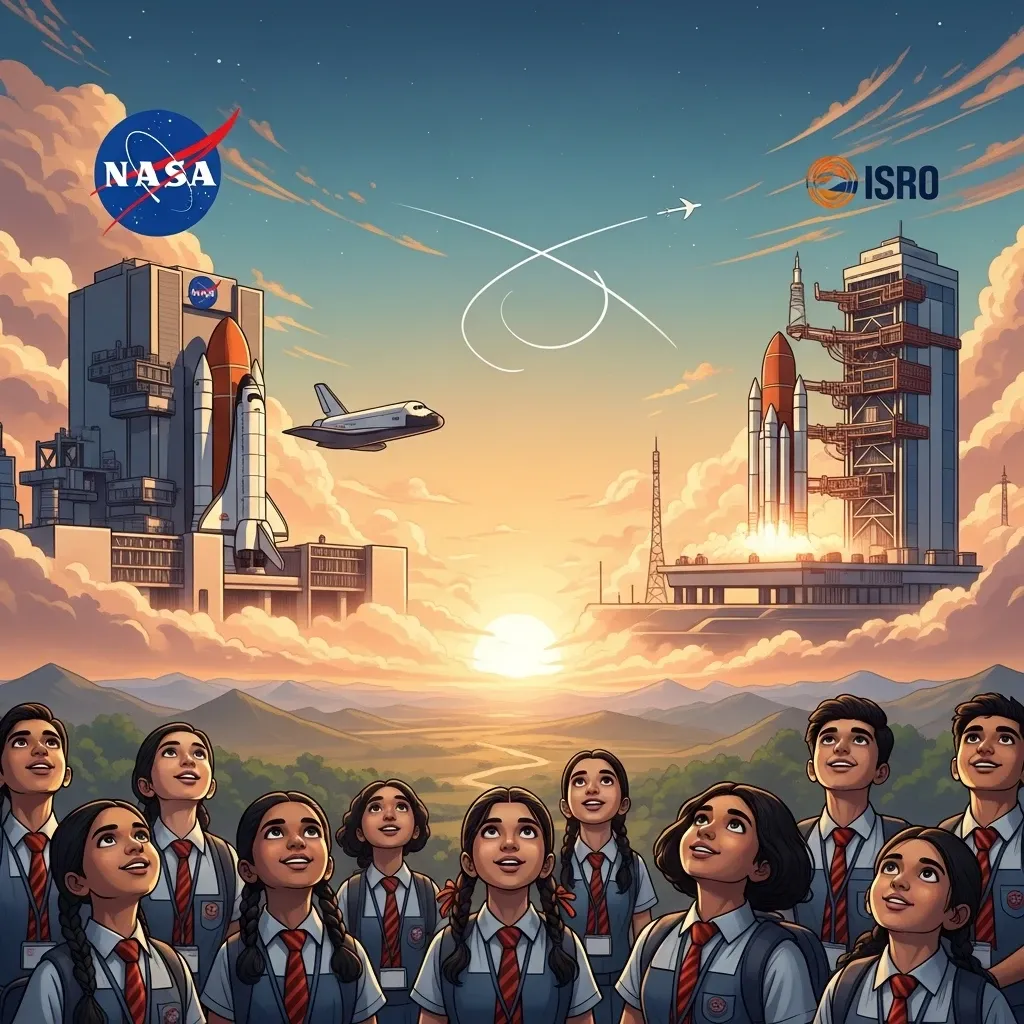 सरकारी शाळेतील विद्यार्थ्यांचे नशीब उजळले! आता 'NASA' आणि 'ISRO' ची सफर