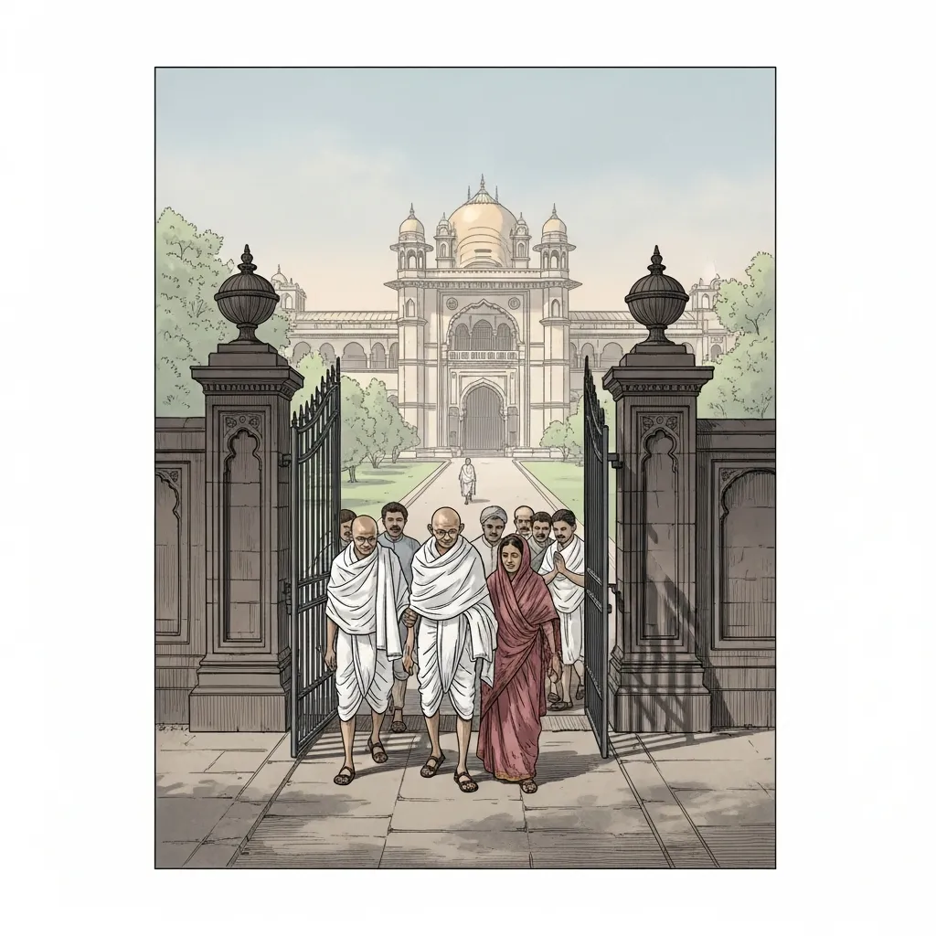 Mahatma Gandhi's release from Aga Khan Palace, Pune