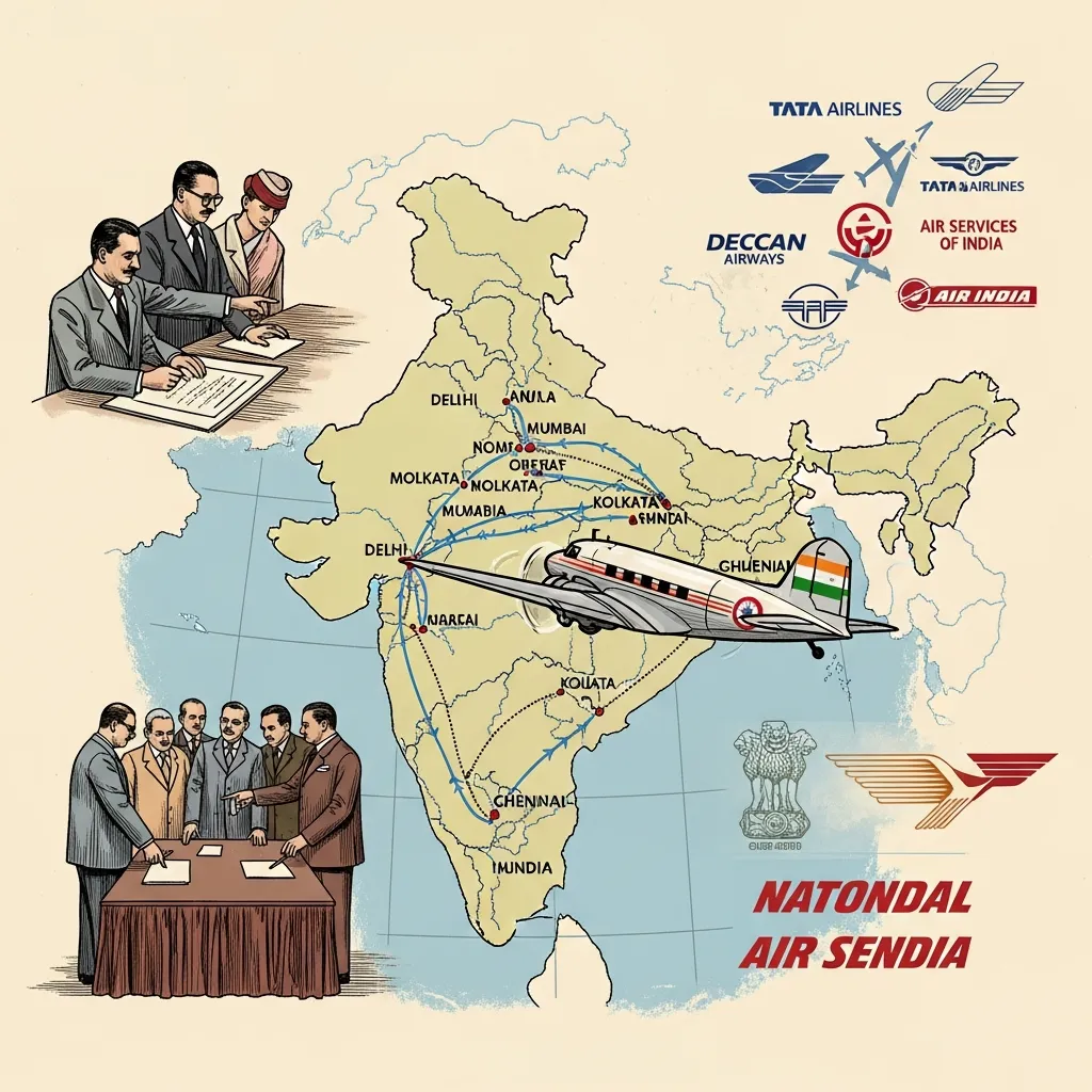 भारतीय हवाई वाहतुकीचे राष्ट्रीयीकरण