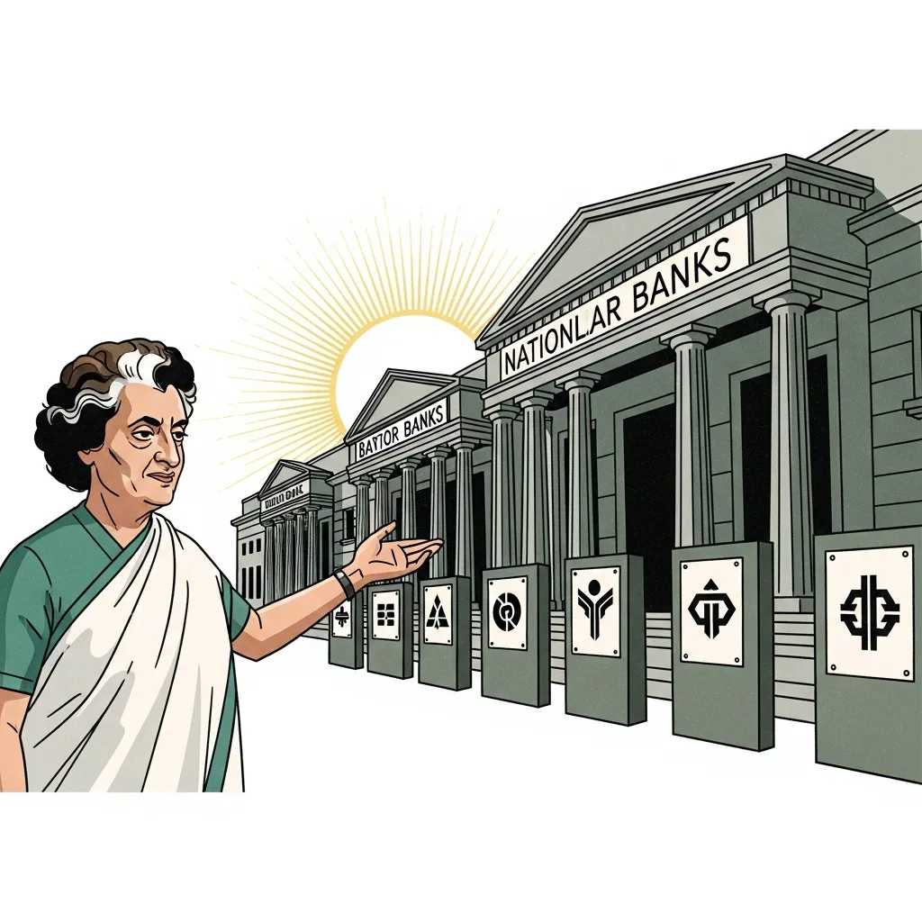 १४ प्रमुख बँकांचे राष्ट्रीयीकरण