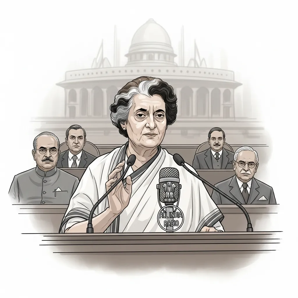 भारतात आणीबाणीची घोषणा