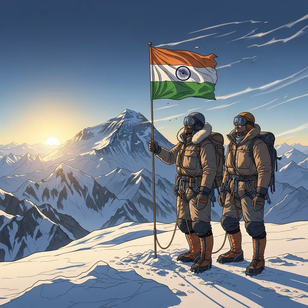 पहिली भारतीय एव्हरेस्ट मोहीम यशस्वी