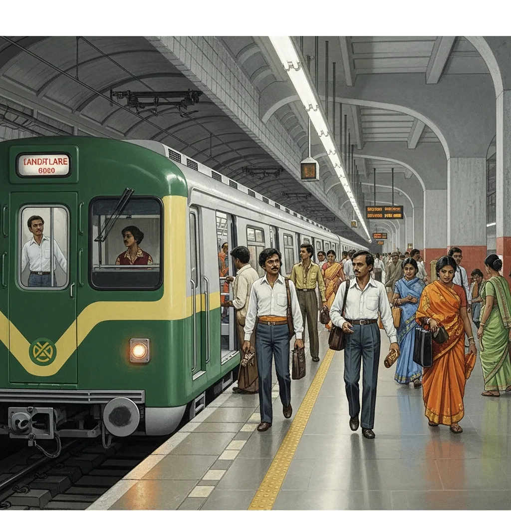 भारतातील पहिल्या मेट्रो रेल्वेची सुरुवात