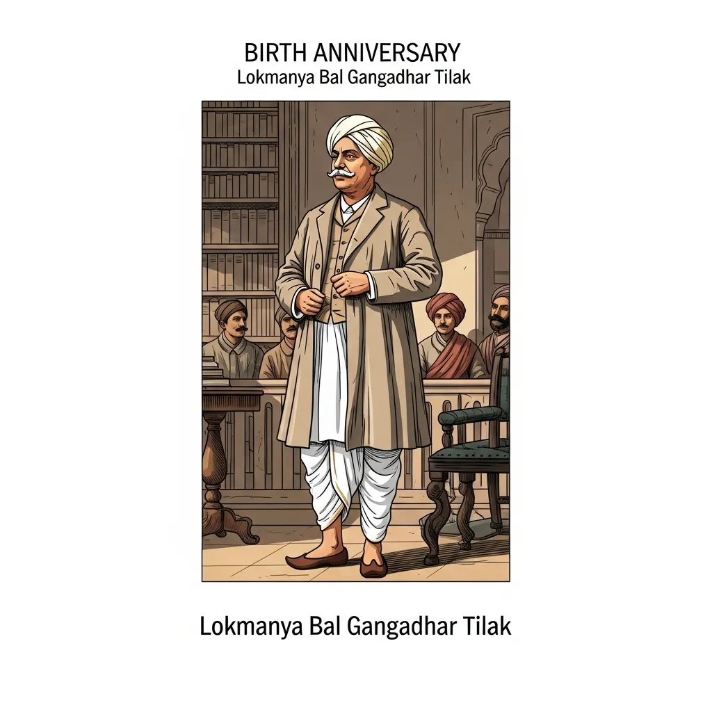 लोकमान्य बाळ गंगाधर टिळक जयंती