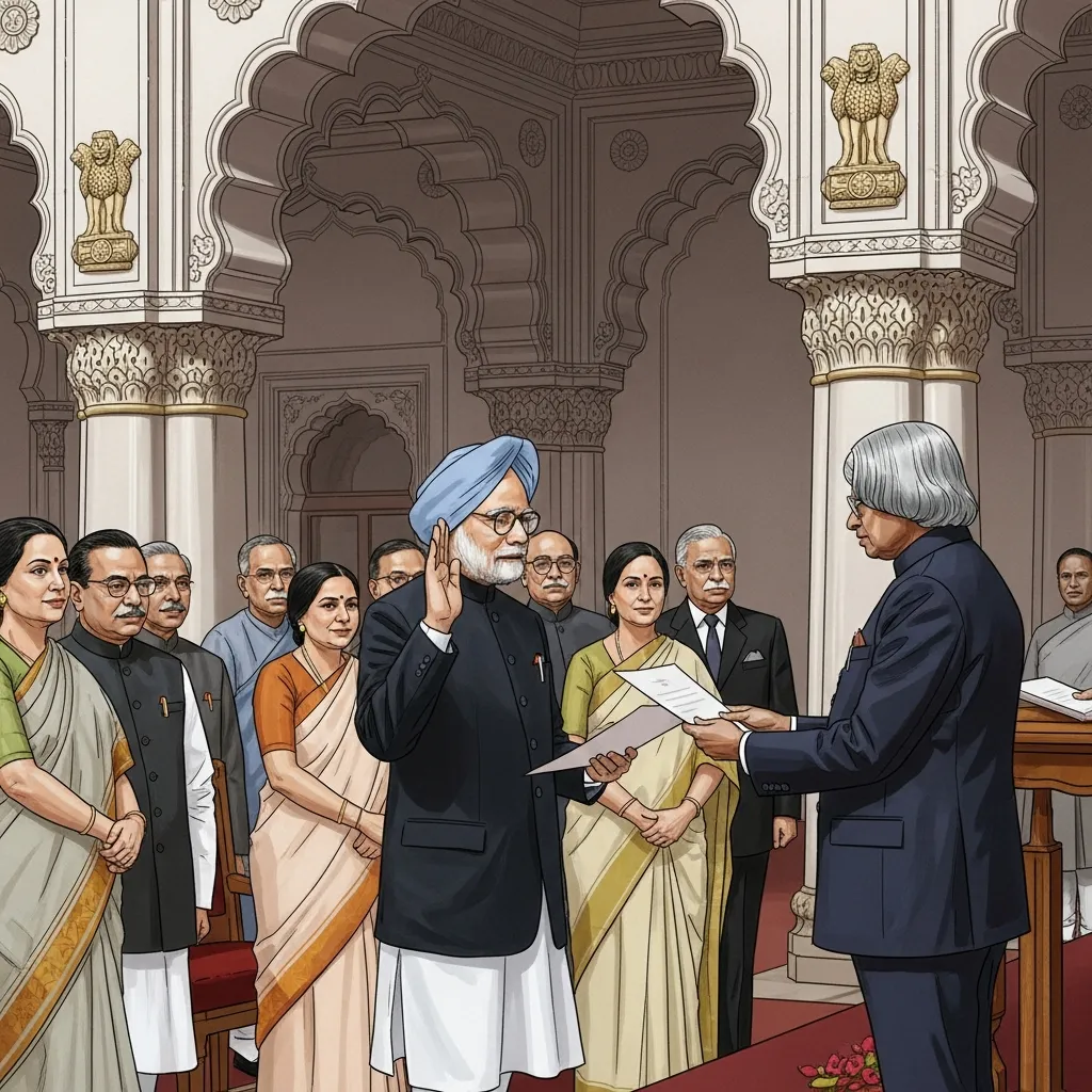 डॉ. मनमोहन सिंग मंत्रिमंडळाचा शपथविधी