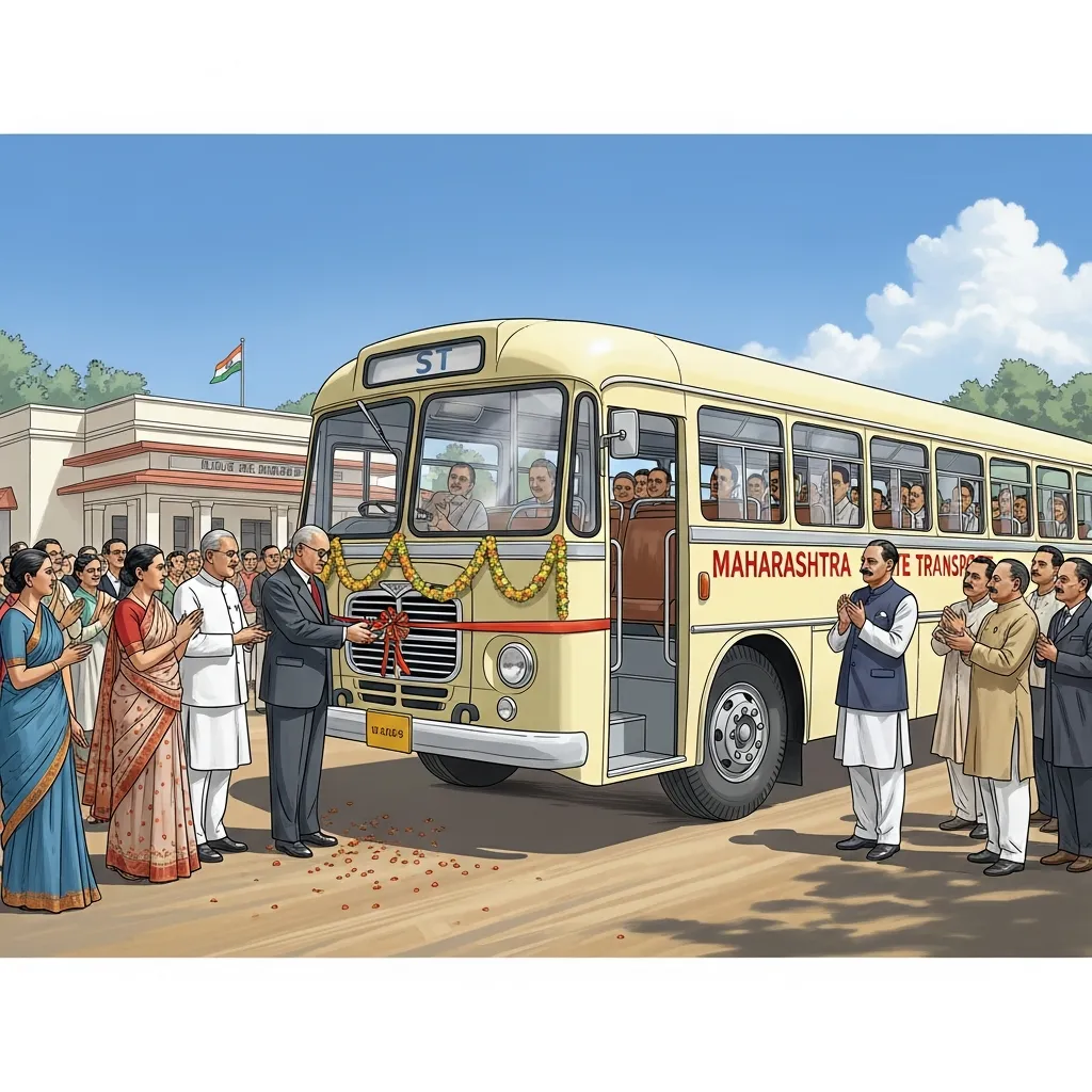 महाराष्ट्र राज्य परिवहन (ST) बसचा प्रारंभ