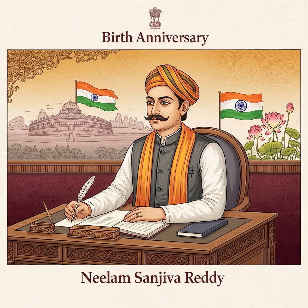 नीलम संजीव रेड्डी जन्मदिवस