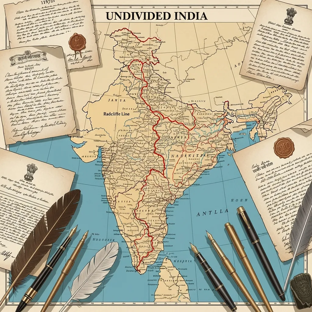 रॅडक्लिफ लाईनची अधिकृत घोषणा