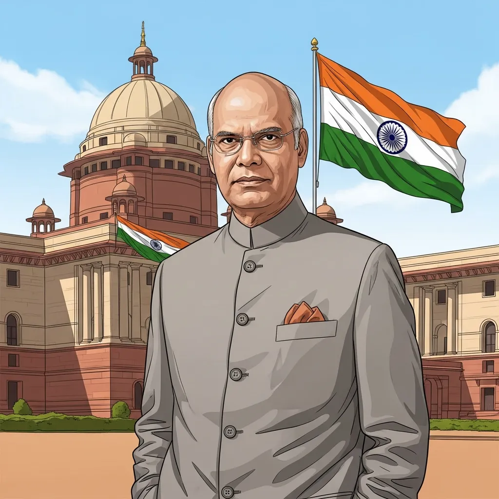 रामनाथ कोविंद भारताचे १४ वे राष्ट्रपती म्हणून निवडून आले