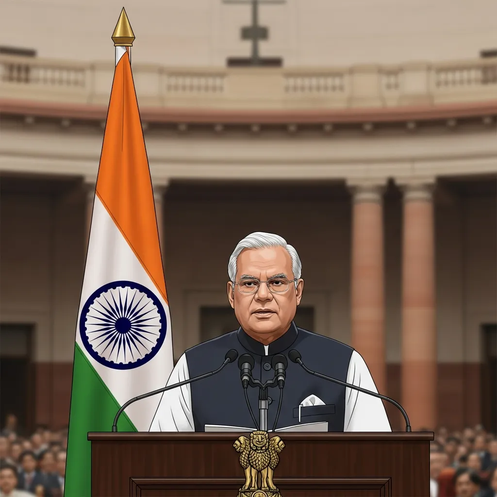अटल बिहारी वाजपेयी यांची तिसऱ्यांदा पंतप्रधानपदी निवड