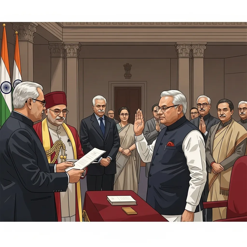 अटल बिहारी वाजपेयी पहिल्यांदा पंतप्रधान झाले